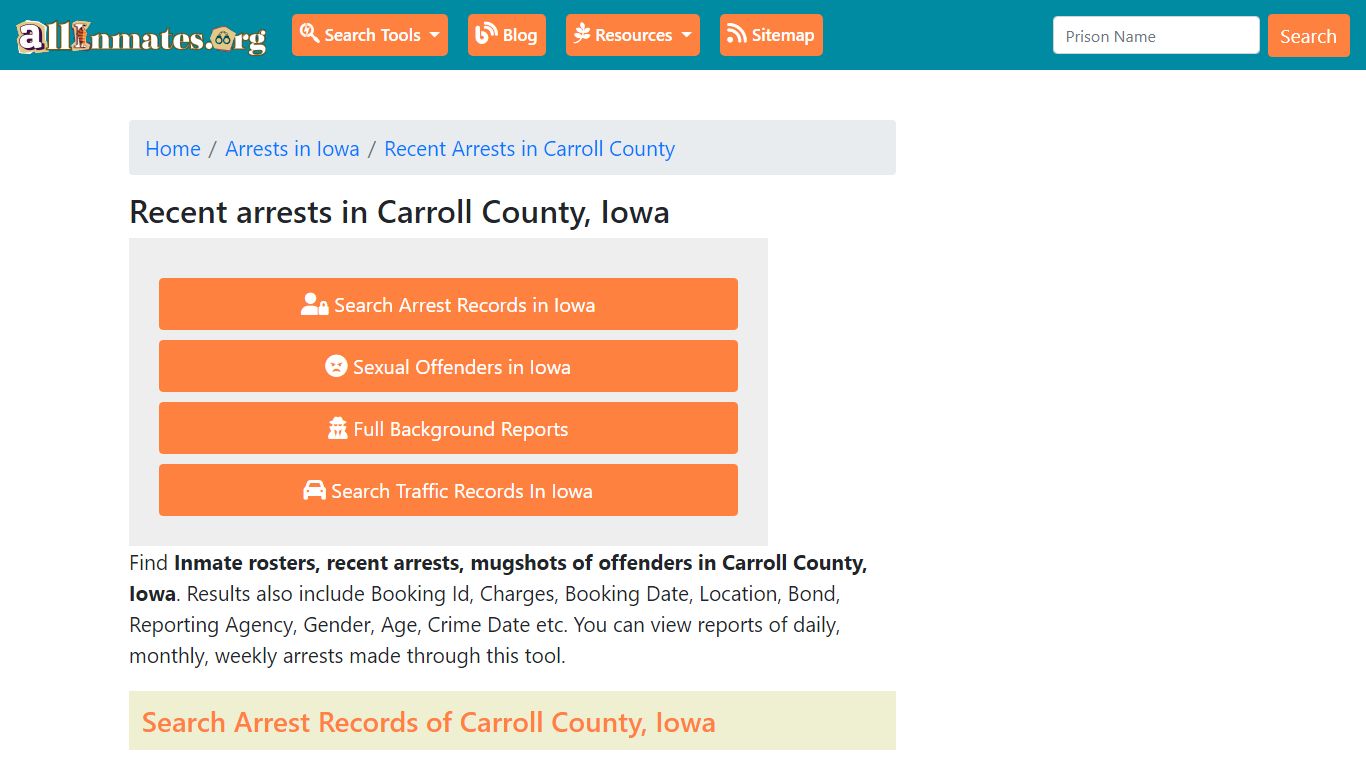 Recent arrests in Carroll County, Iowa | Mugshots, Rosters, Inmates, Crimes