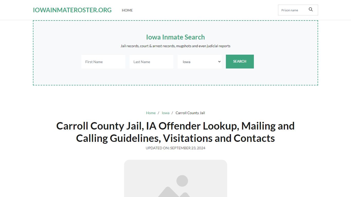 Carroll County Jail, IA: Inmate Search Options, Visitations, Contacts